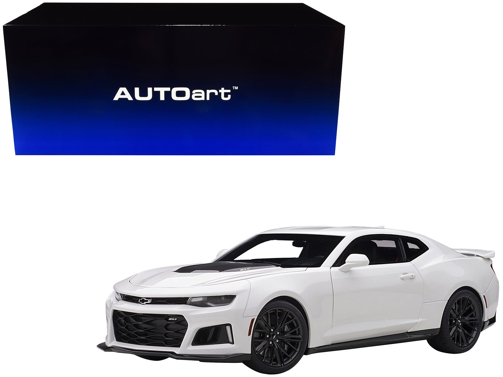 Chevrolet Camaro ZL1 Summit White 1/18 Model Car by Autoart - Minihomy