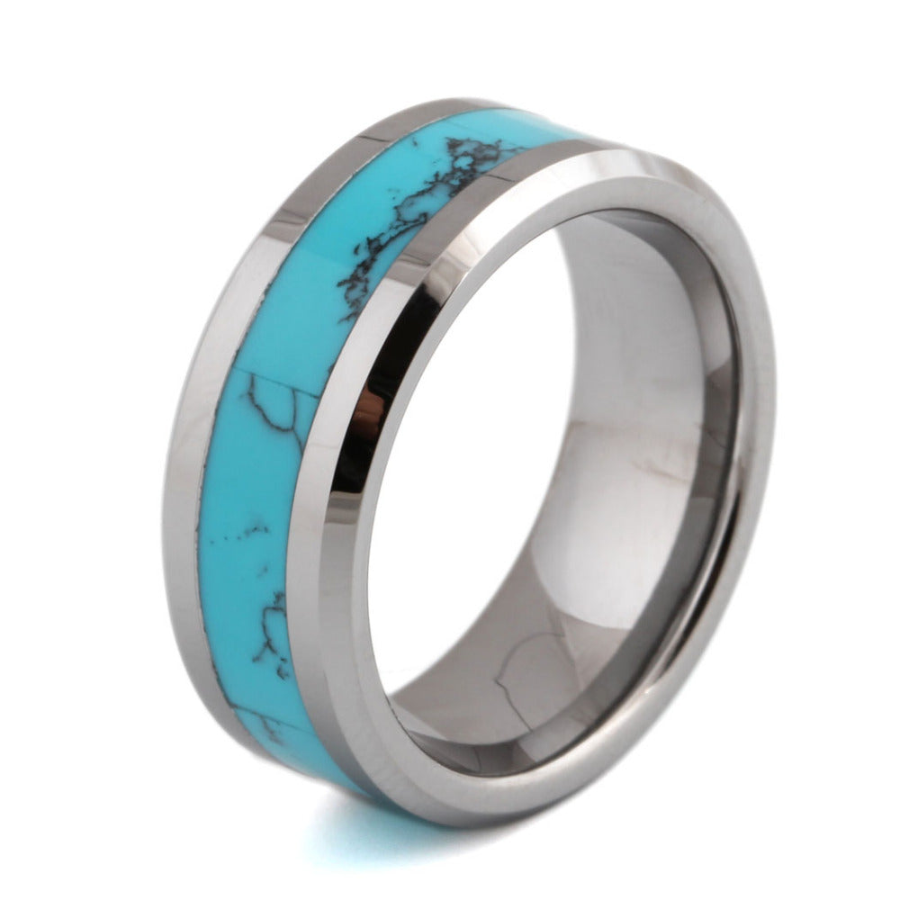 Blue Stone Carbide Ring - Minihomy