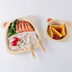 Bamboo fiber tableware children tableware