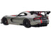 2017 Dodge Viper ACR Billet Silver Metallic with Black and Red Stripes 1/18 Model Car by Autoart - Minihomy