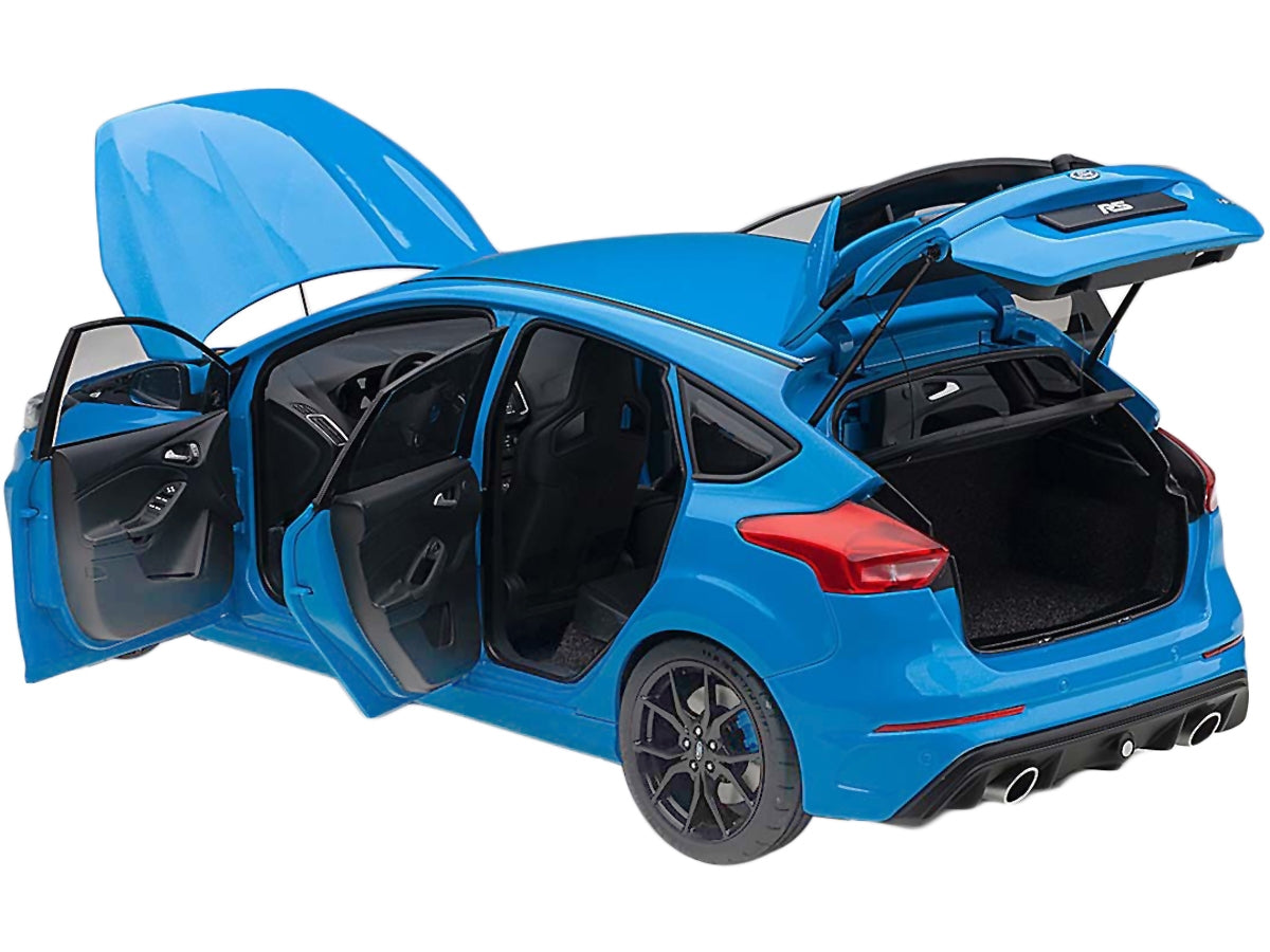 2016 Ford Focus RS Nitrous Blue Metallic 1/18 Model Car by Autoart - Minihomy