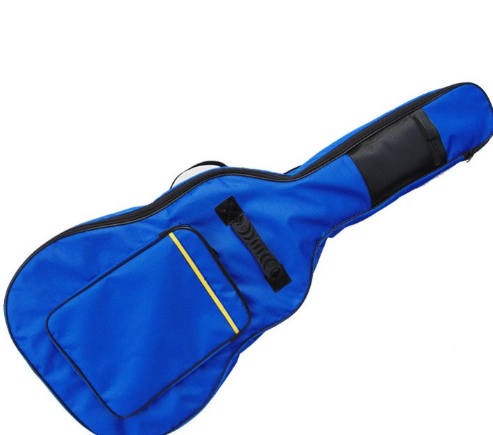 41 Guitar Backpack Shoulder Straps Pockets 5mm Cotton Padded Gig Bag Case Blue