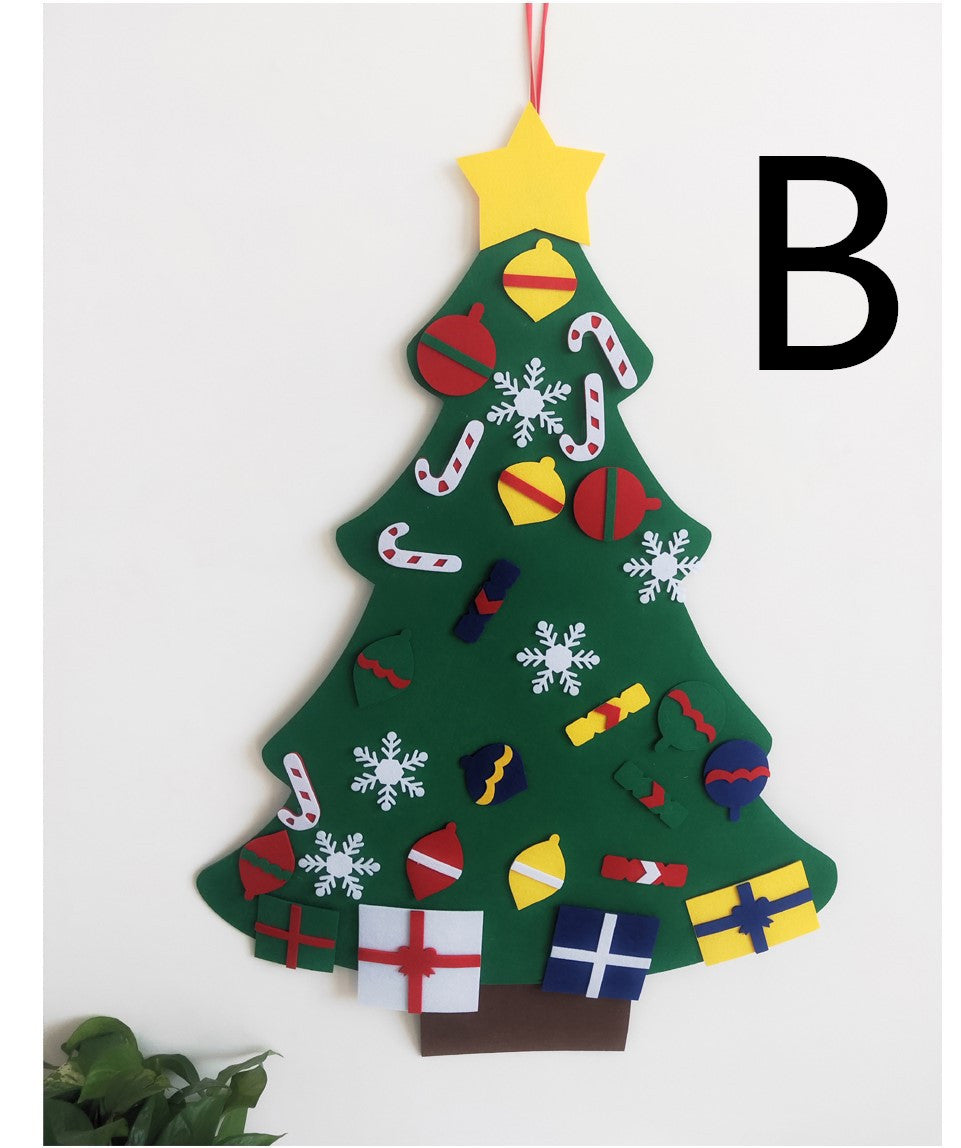 DIY Felt Christmas Tree With Three-dimensional