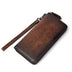 Hand-rubbed Color Multi-card Position Clutch Casual Leather Wallet - Minihomy