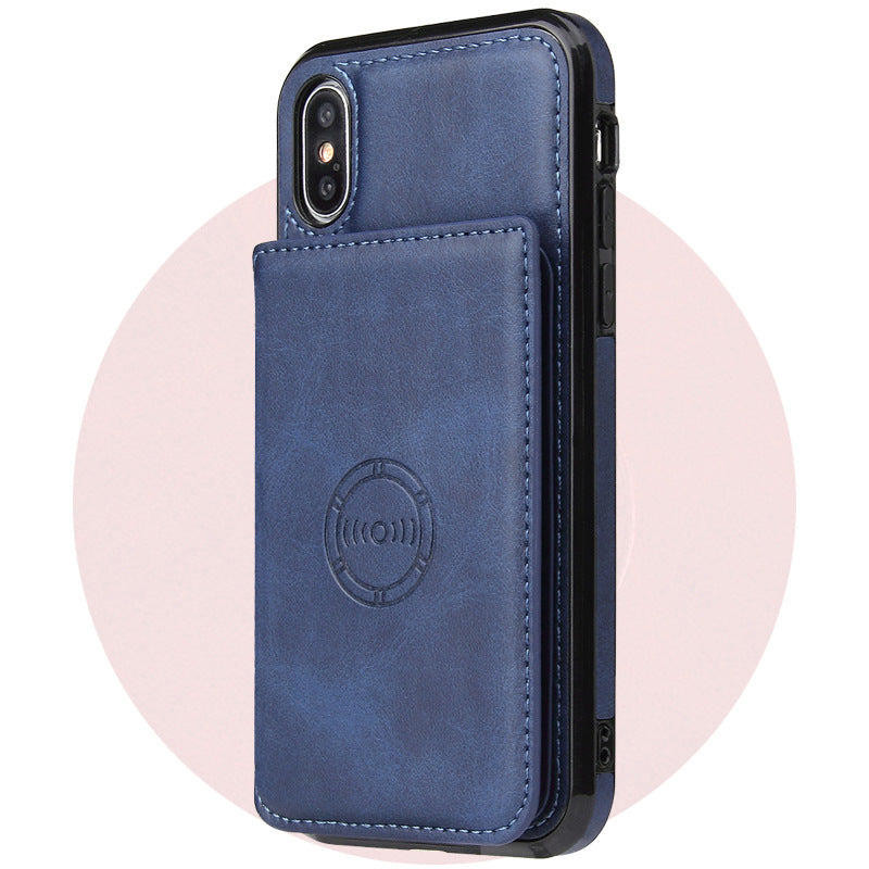 Card wallet leather phone case