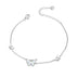 Butterfly Bracelet  Sterling Silver Created Opal for Women Girl