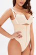 Full Size Adjustable Strap Zip-Up Shaping Bodysuit - Minihomy