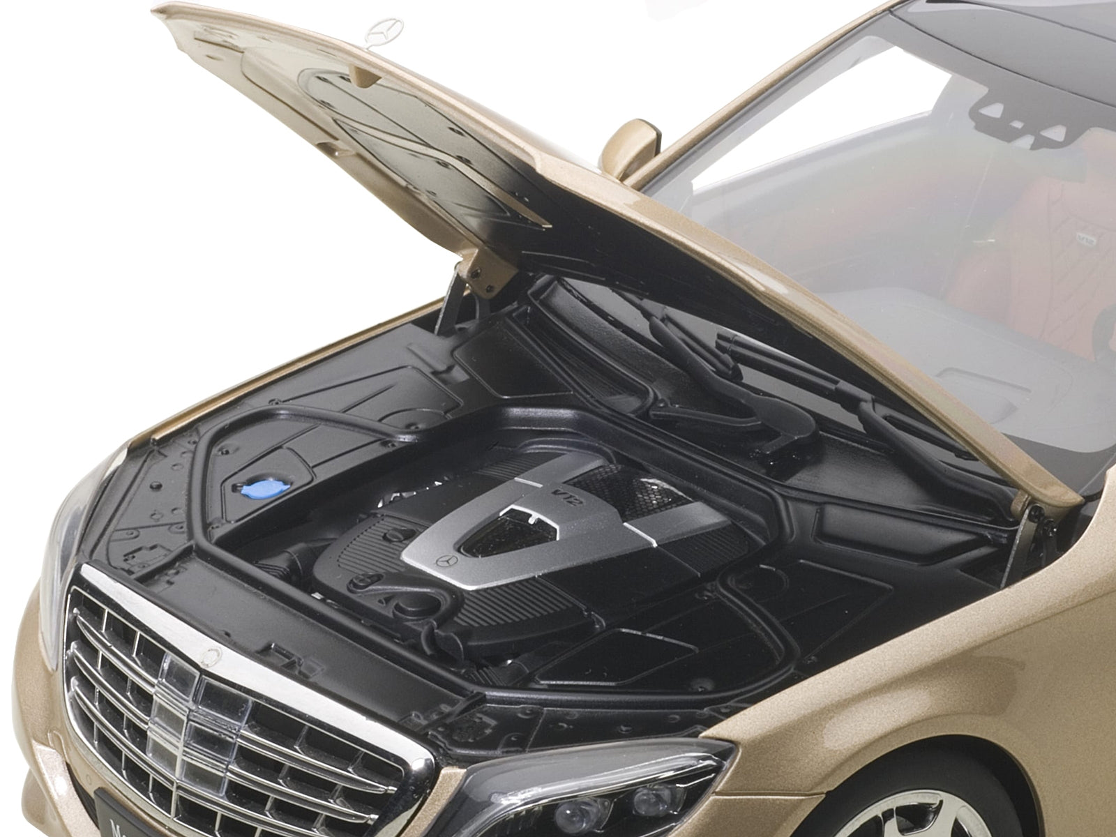 Mercedes Maybach S Class S600 Champagne Gold 1/18 Model Car by Autoart - Minihomy