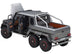 Mercedes Benz G63 AMG 6x6 Designo Platinum Magno Gray Metallic with Carbon Accents 1/18 Model Car by Autoart - Minihomy