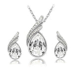 Crystal Zircon Necklace Set Combination