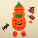 Baby Clothes Halloween Costume - Pumpkin Cosplay Jumpsuit