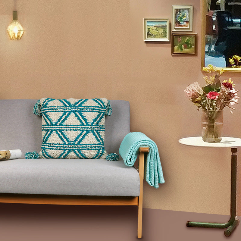 Bohemian Style Living Room Bedroom Cotton Tassel Cushion Pillowcase
