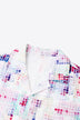 Full Size Printed Button-Up Short Sleeve Shirt - Minihomy