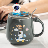 Creative Planet Mug Large Capacity Coffee Cup With Lid Spoon