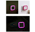 Intelligent LED sensor light Four square halo night light Creative gift plug-in energy-saving human body night light - Minihomy