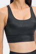 Crisscross Strappy Back Sports Bra - Minihomy