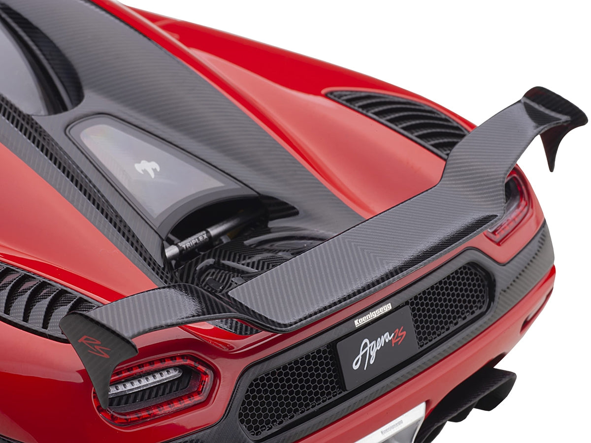 Koenigsegg Agera RS Chili Red with Black Accents 1/18  Model Car by Autoart - Minihomy