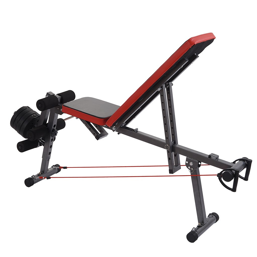 Home Gym Adjustable Weight Bench Barbell Lifting Workout Fitness Incline - Minihomy