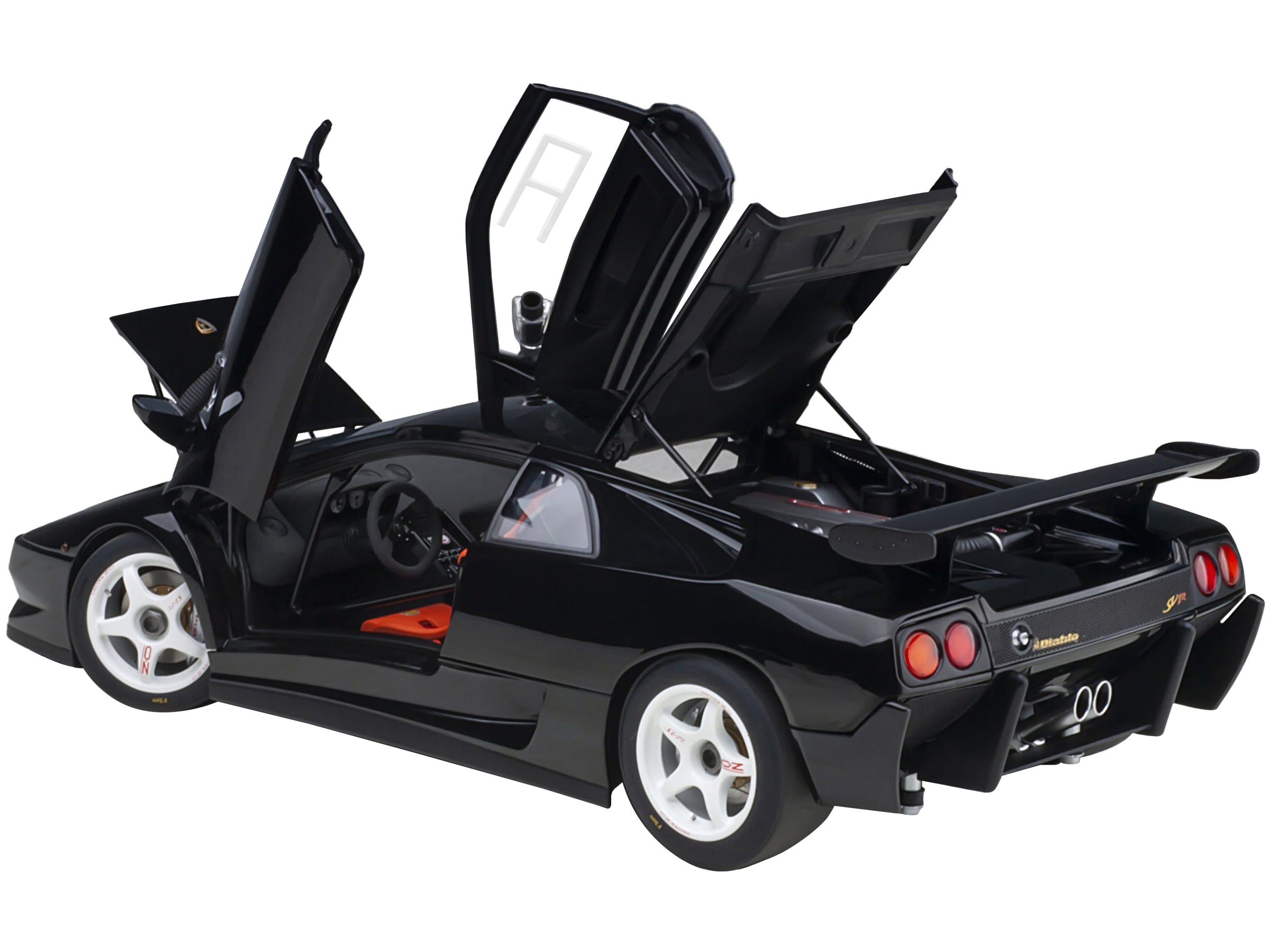 Lamborghini Diablo SV-R Deep Black 1/18 Model Car by Autoart - Minihomy