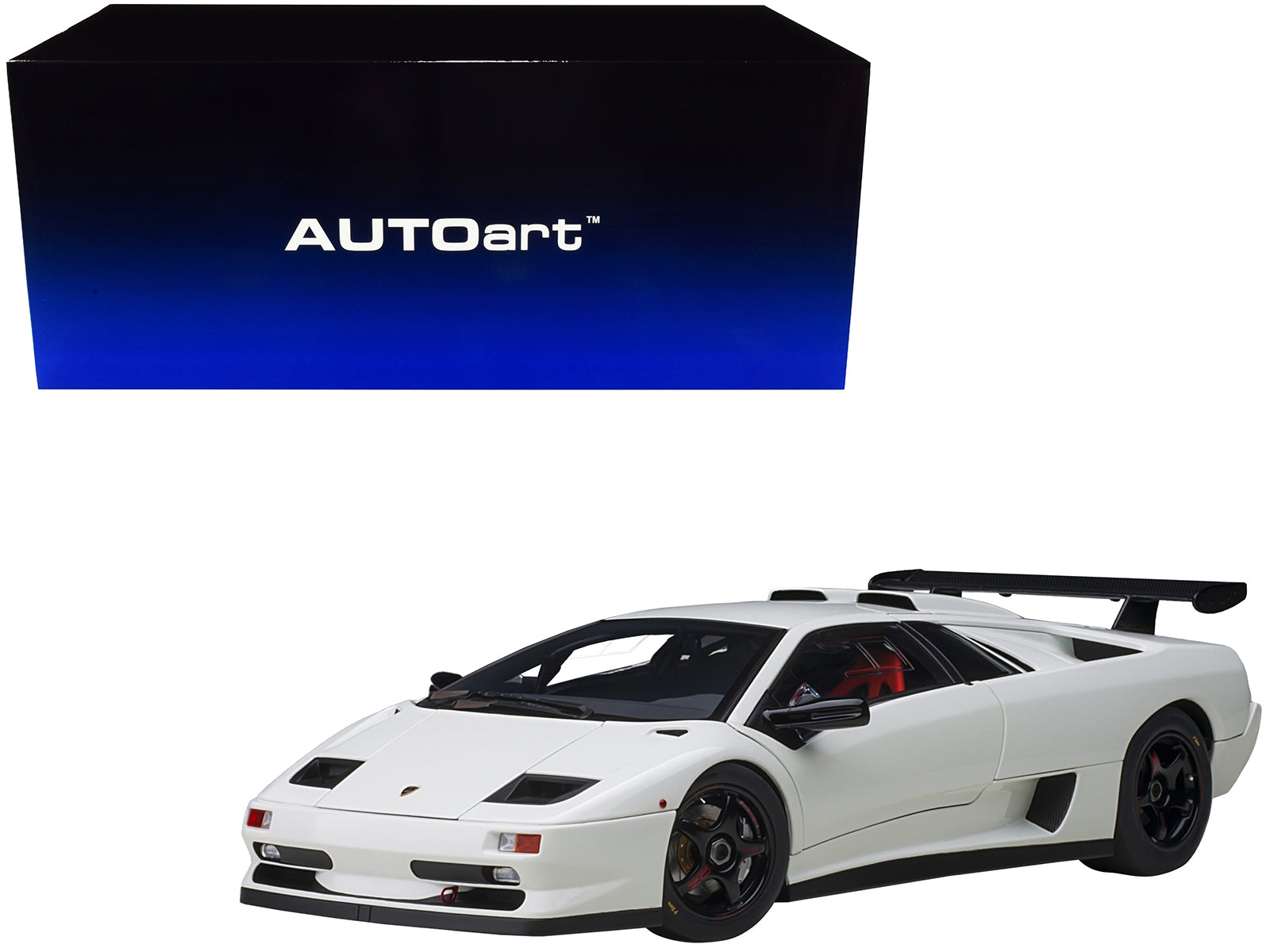 Lamborghini Diablo SV-R Impact White 1/18 Model Car by Autoart - Minihomy