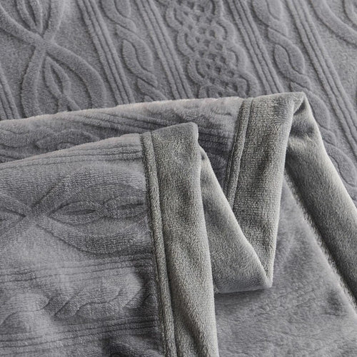 7D Carved Milk Fleece Blanket Thick Flannel Coral Fleece Warm Blanket