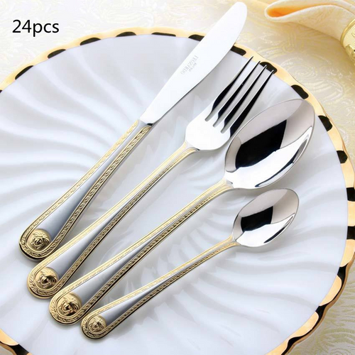 Western Food Set Of Four Stainless Steel Knife Fork And Spoon