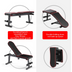 Multifunctional Adjustable Supine Board Fitness Equipment Folding Dumbbell Bench