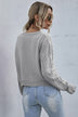 Cable-Knit Dropped Shoulder Cropped Sweater - Minihomy