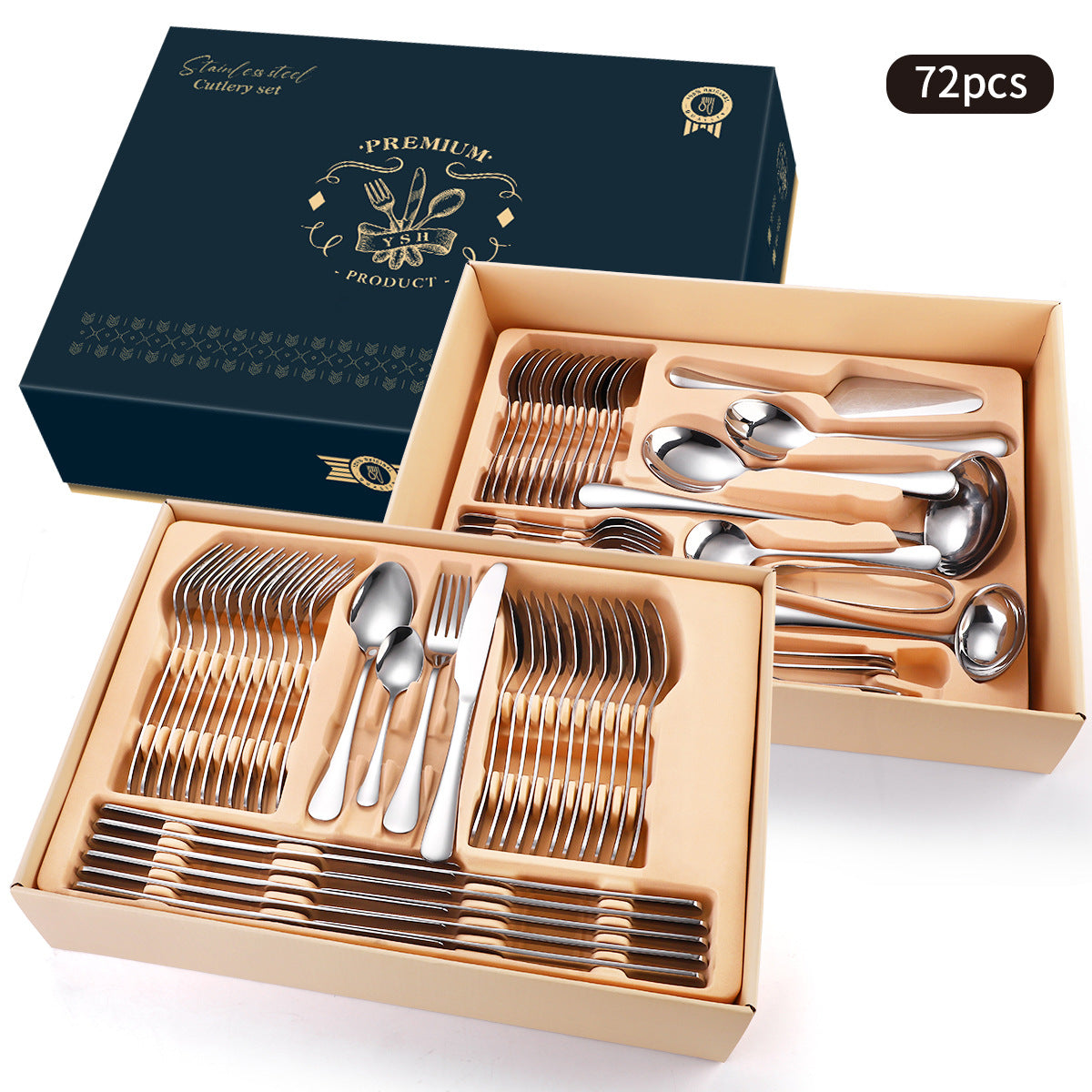 Stainless Steel Tableware Gift Box Set