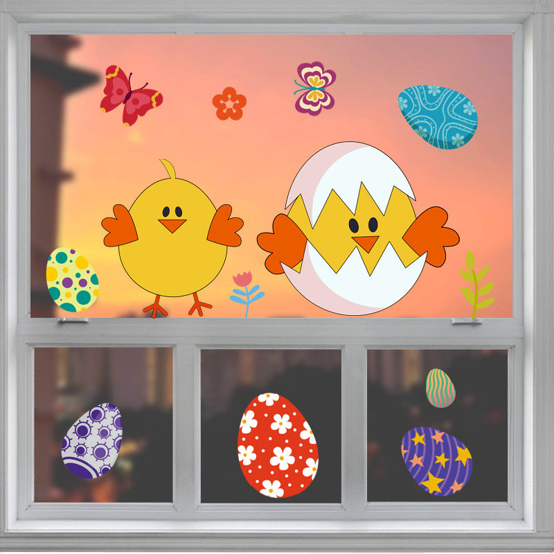 Easter Egg Decorative Wall Sticker Showcase - Minihomy