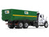 Mack Granite MP Refuse Garbage Truck with Tub-Style Roll-Off Container "Waste Management" White and Green 1/87 (HO) Diecast Model by First Gear - Minihomy