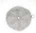 Silver Stainless Steel Cast Iron Cleaner Chainmail Scrubber Home Cookware Clean For Skillets Grill Pans - Minihomy