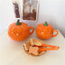 Ceramic Breakfast Couple Pumpkin Cups