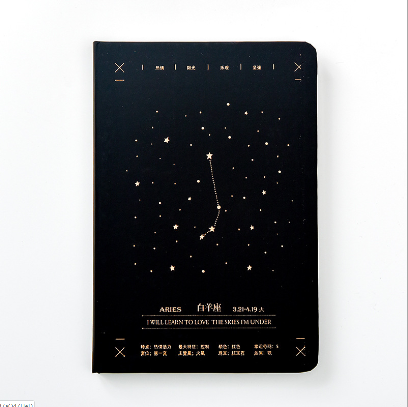 High-quality zodiac sign notebook