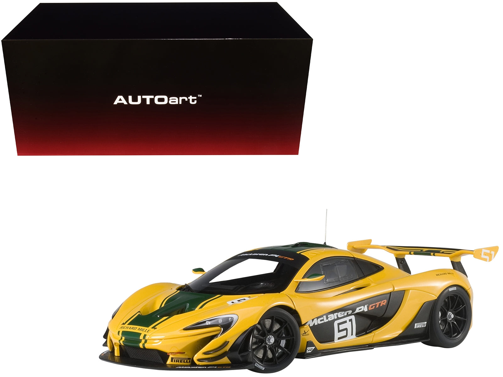 Mclaren P1 GTR #51 Geneva Motor Show (2015) 1/18 Model Car by Autoart - Minihomy