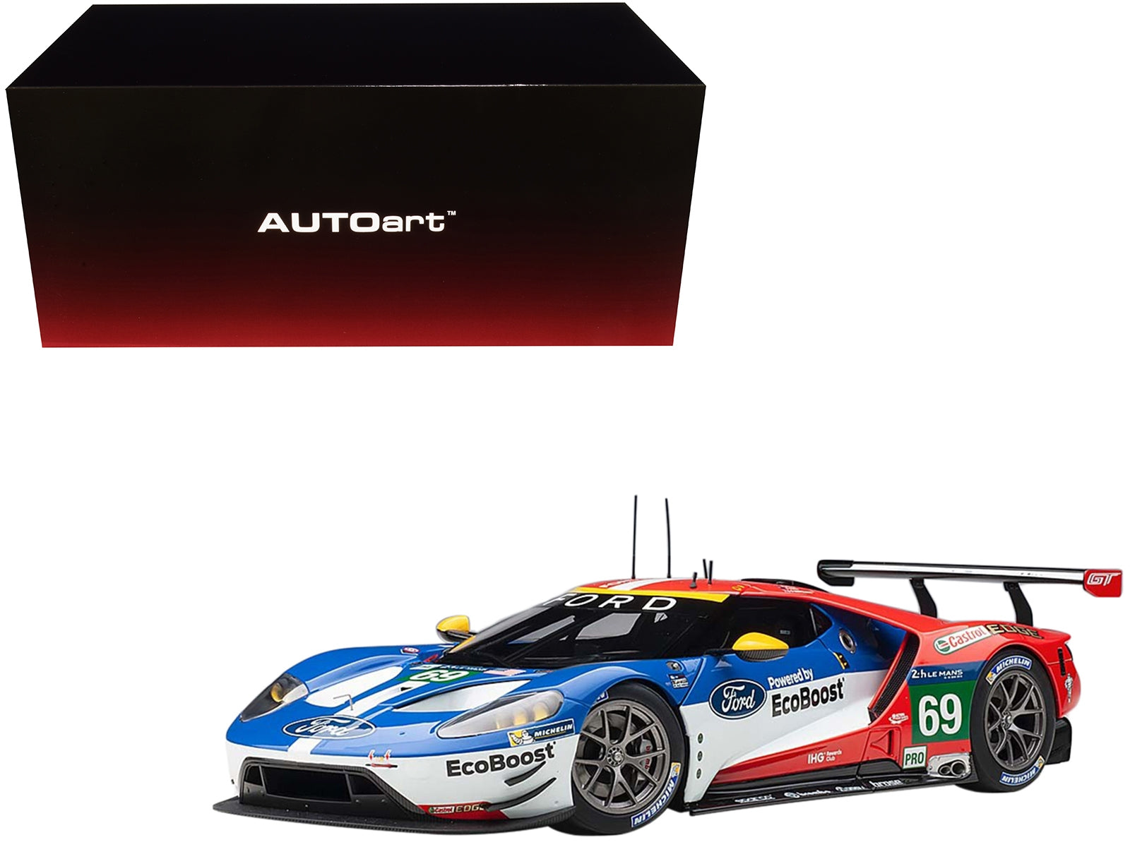 Ford GT #69 Ryan Briscoe - Richard Westbrook - Scott Dixon "Ford Chip Ganassi Team USA" 24H Le Mans (2016) 1/18 Model Car by Autoart - Minihomy