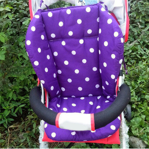Baby Infant Stroller Seat Pushchair Cushion Cotton Mat Rainbow Color Soft Thick Pram Cushion Chair