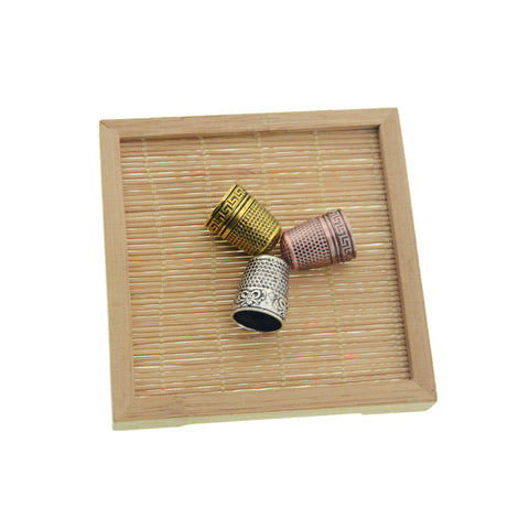 Three-Color Pure Copper Thimble Cap, Sewing Tools And Needlework Set Accessories