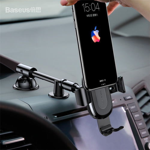 Compatible With QI Wireless Charger Gravity Car Holder