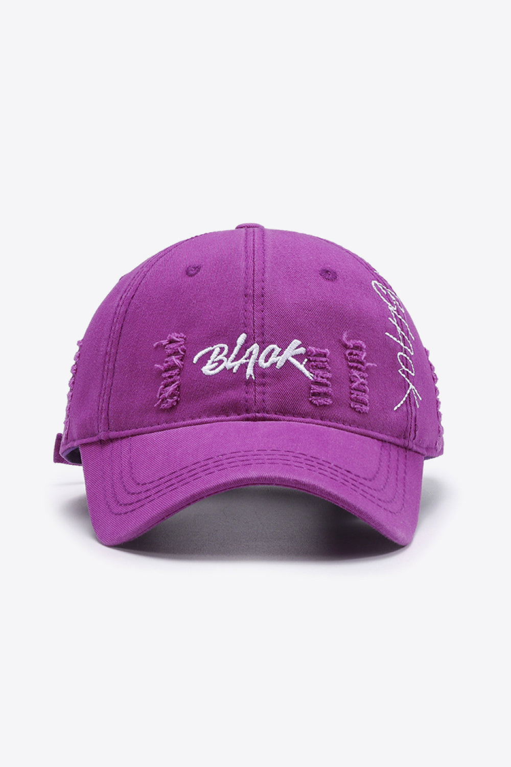 Letter Graphic Distressed Baseball Cap