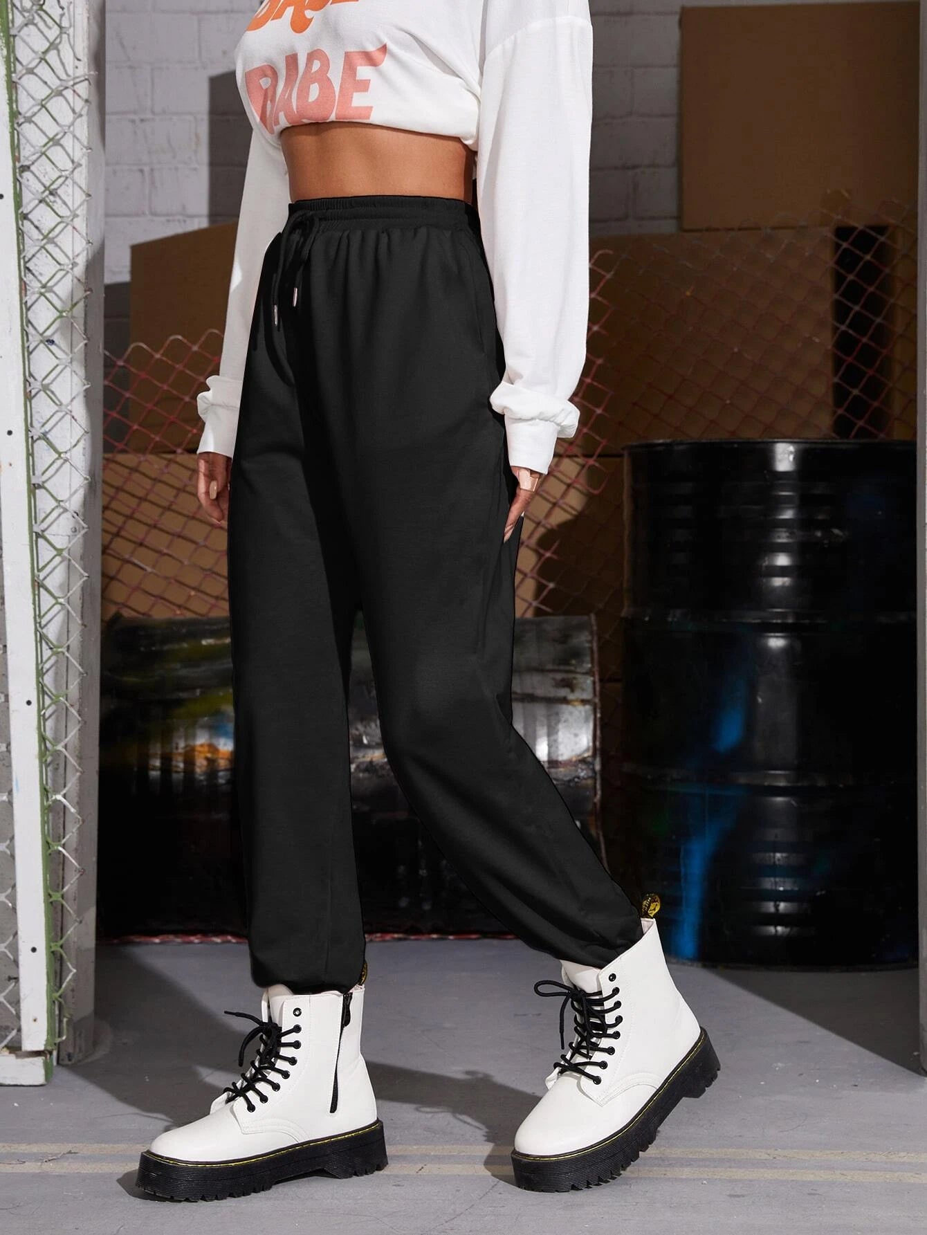 Women All-Match Casual Style Trousers With Small Feet