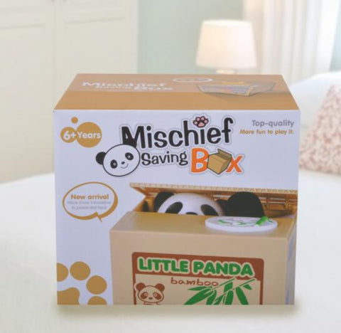 Creative piggy bank to steal money panda piggy bank to send children birthday gift