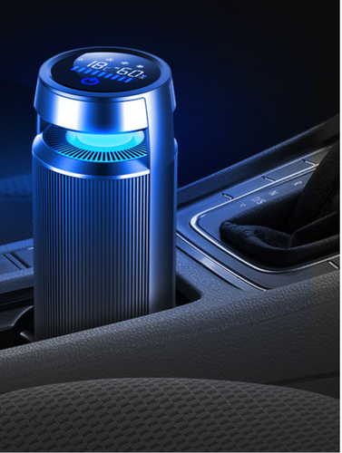 Aluminum alloy negative ion car air purifier