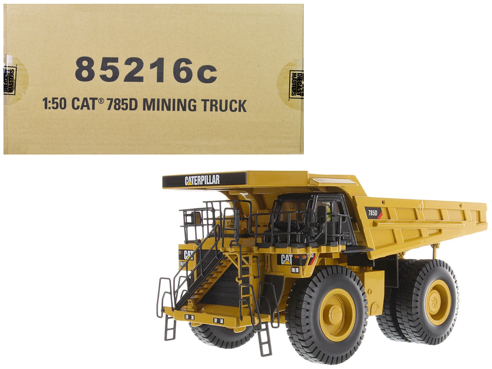 CAT Caterpillar 785D Mining Truck Yellow with Operator "Core Classics" Series 1/50 Diecast Model by Diecast Masters - Minihomy