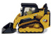 CAT Caterpillar 259D3 Compact Track Loader with Work Tools and Operator Yellow "High Line Series" 1/50 Diecast Model by Diecast Masters - Minihomy