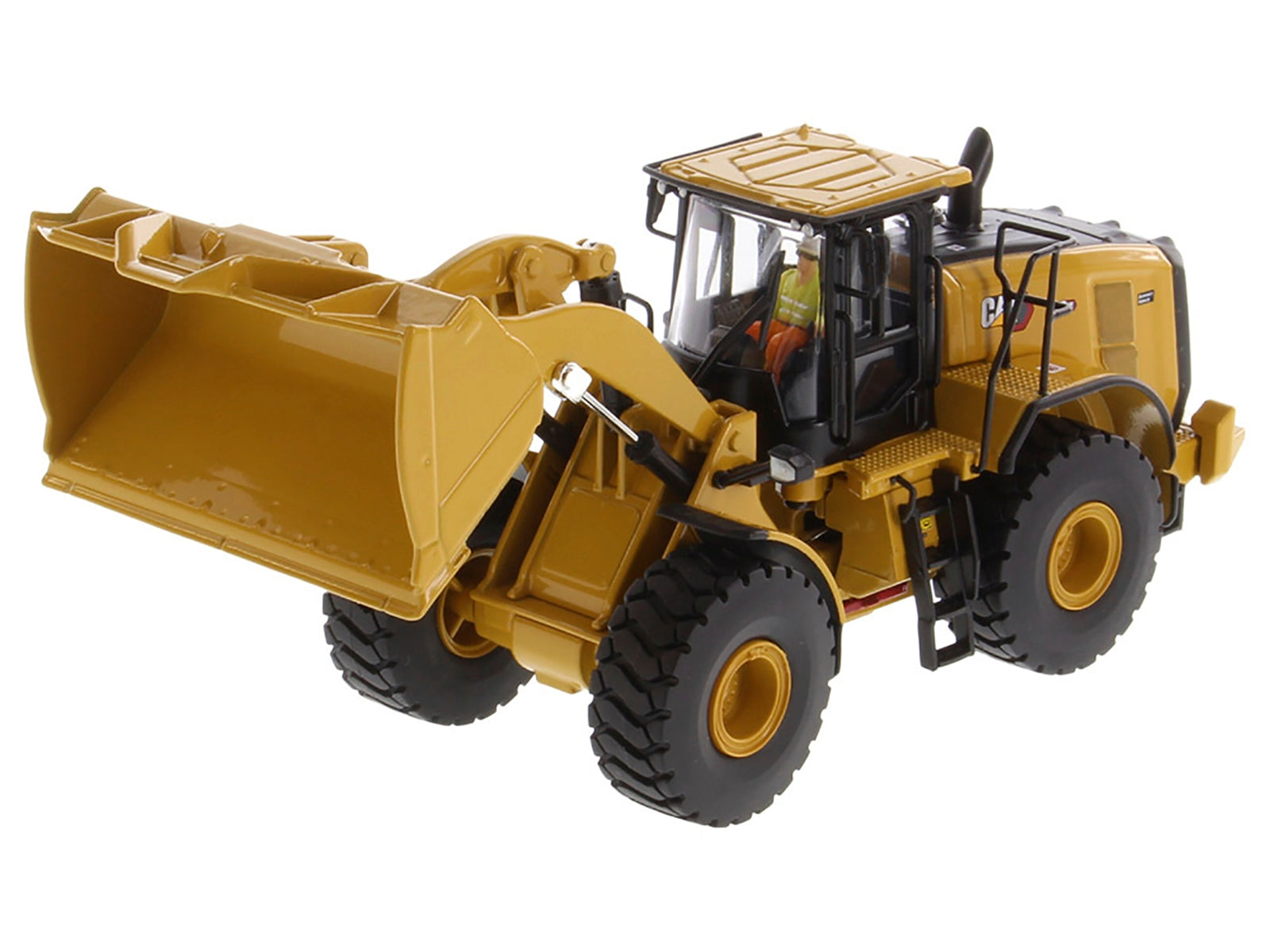 CAT Caterpillar 972 XE Wheel Loader Yellow with Operator "High Line Series" 1/50 Diecast Model by Diecast Masters - Minihomy