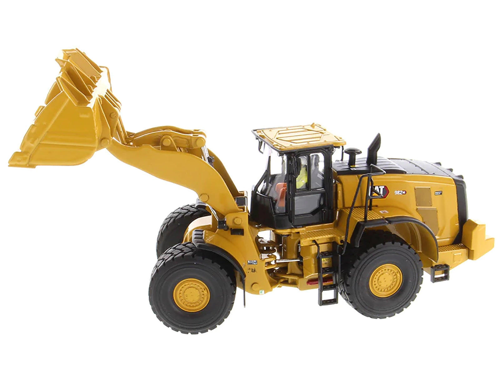 CAT Caterpillar 982 XE Wheel Loader Yellow with Operator "High Line Series" 1/50 Diecast Model by Diecast Masters - Minihomy