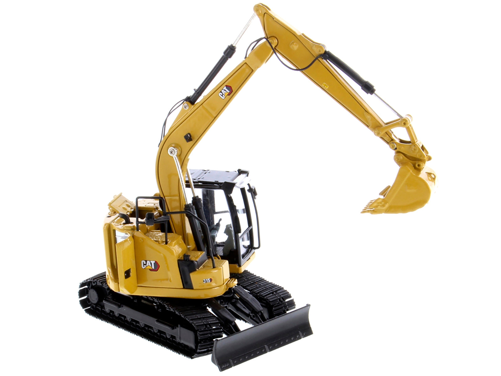 CAT Caterpillar 315 Track Type Hydraulic Excavator Yellow with Operator "High Line" Series 1/50 Diecast Model by Diecast Masters - Minihomy