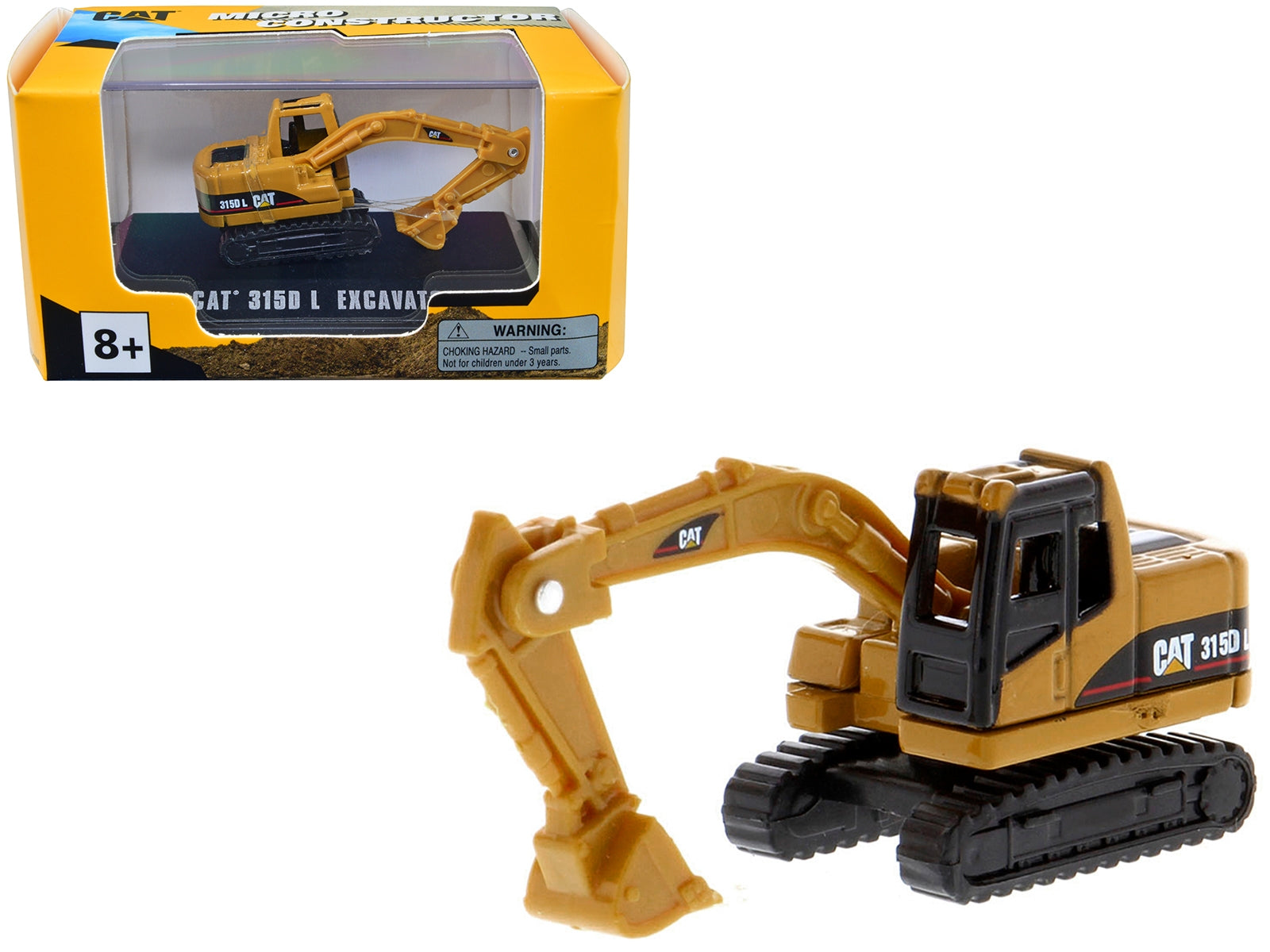 CAT Caterpillar 315D L Excavator Yellow "Micro-Constructor" Series Diecast Model by Diecast Masters - Minihomy