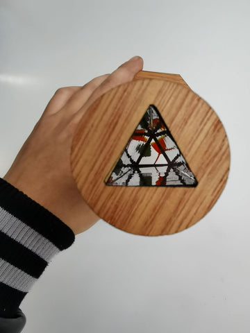 Wooden DIY Rotating Kaleidoscope Kit Toy